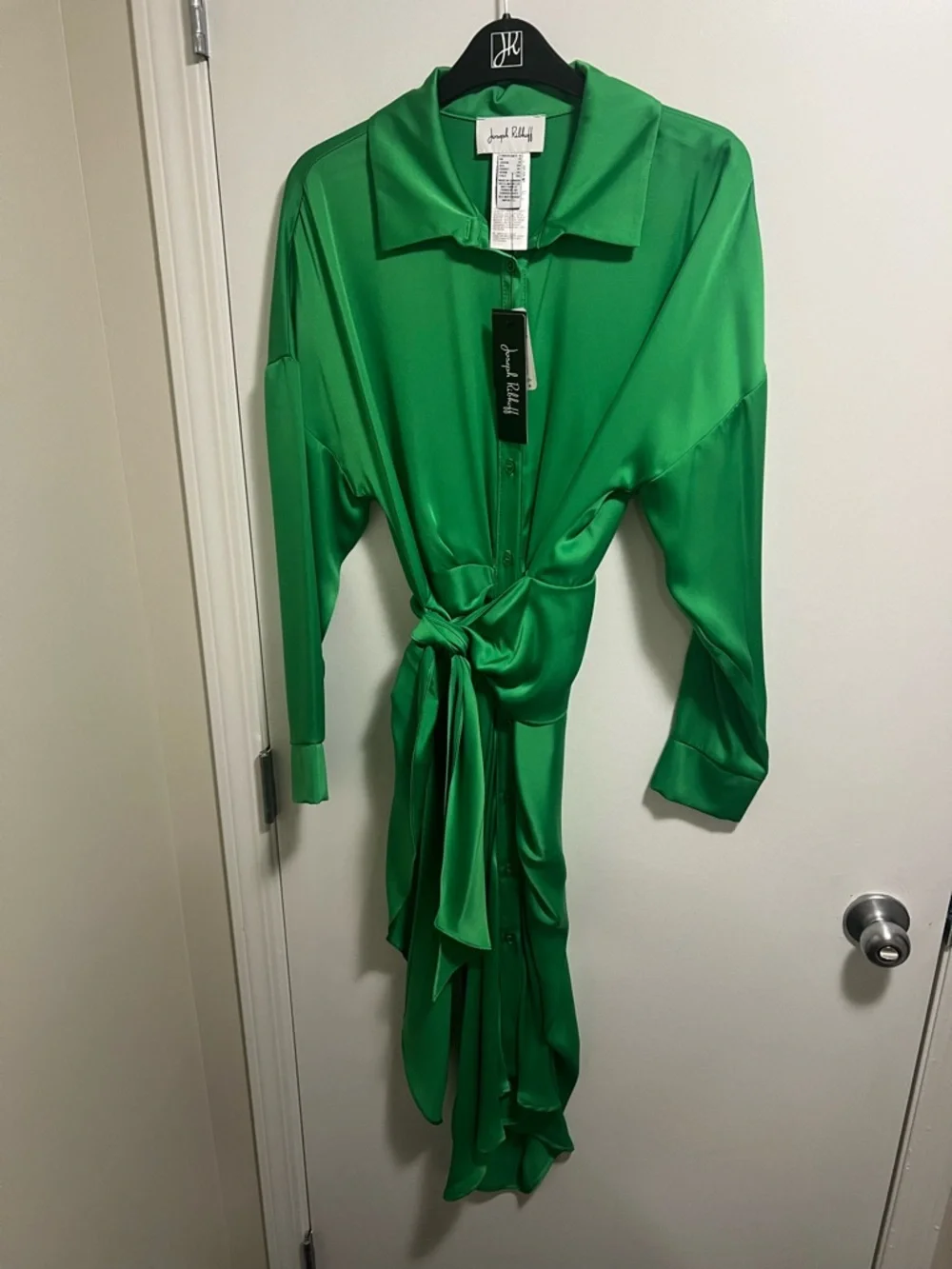 Joseph Ribkoff Satin Dress - Picture 4 of 6